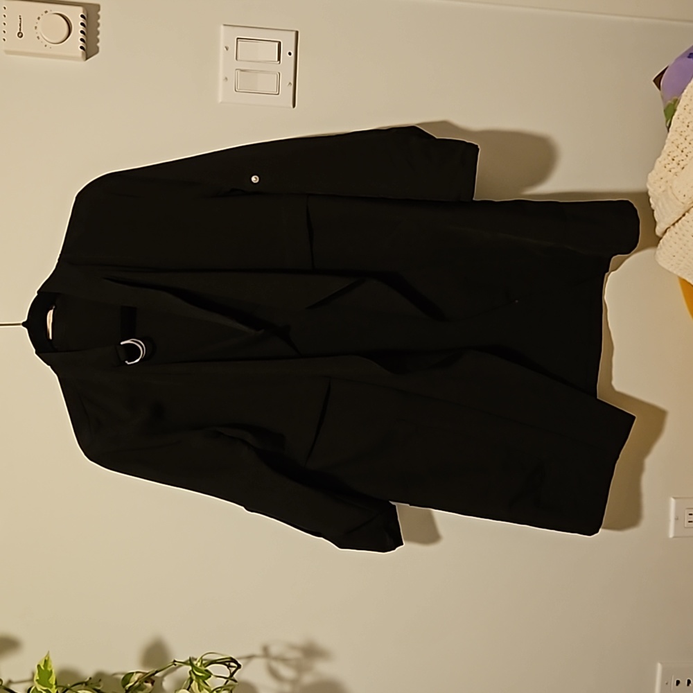 Black medium length blazer